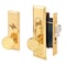 Prime-Line Diecast Single Cylinder Entry Door Mortise Lockset, 2-1/2 Inch Backset, Brass Finish (Single Pack) SE 26000 - alternate 1